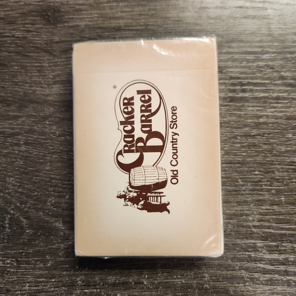 Vintage Cracker Barrel Playing Cards Standard Sealed Vintage Souvenir Deck NEW